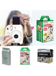 Fujifilm Instax Mini Film for Instax Square SQ10 Hybrid Instant Camera, 10 Sheets, White