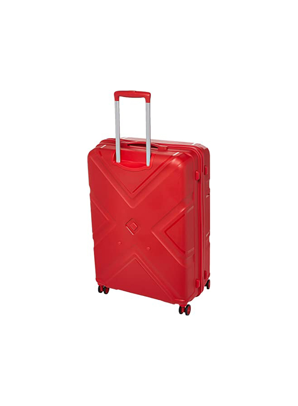 American Tourister Kross Hard Cabin Luggage Trolley Bag, 79cm, Formula Red