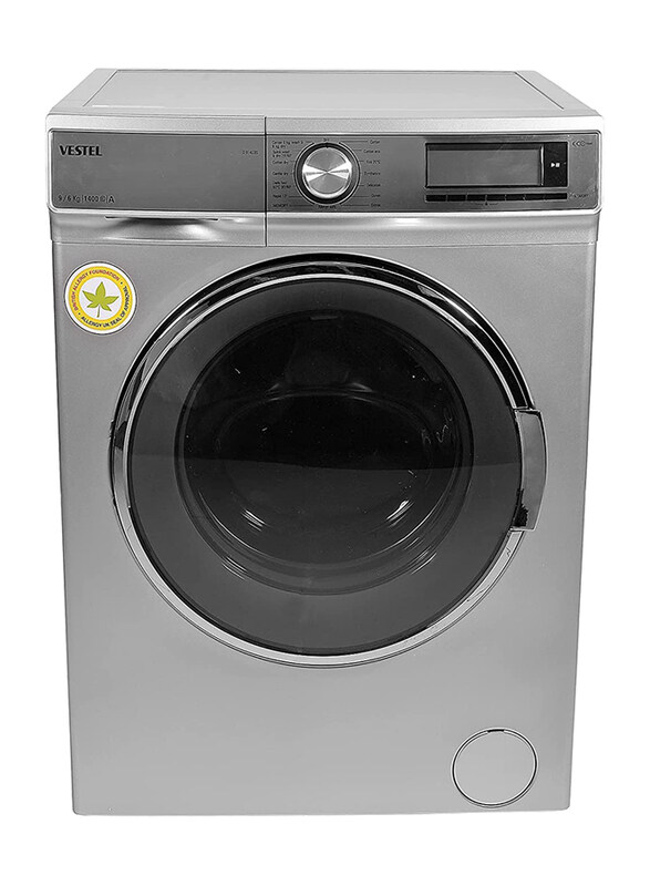 

Vestel 9 Kg + 6 Kg 1400 RPM Front Load Washer & Dryer, D914GDS, Silver