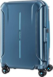 American Tourister Technum Next 4-Wheel Hard Case Trolley Spinner Luggage Bag with TSA Lock, 86cm, Blue