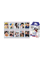 Fujifilm Instax Airmail Mini Film 10 Shot Pack for Mini 9/Mini 11/Mini 90/Mini 70/Mini Link/Mini Liplay, White