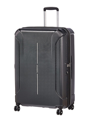 American Tourister Technum Hard Large Check-In Luggage Trolley Bag, 77cm, Diamond Black