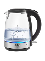 Arzum 1.7L Glassy Electric Kettle, 2200W, AR3071, Multicolour