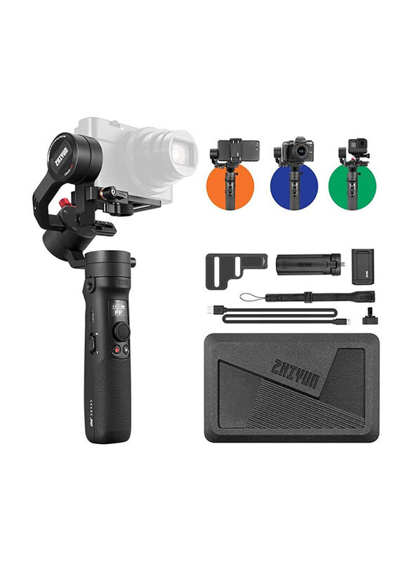 

Zhiyun Crane M2 3-Axis Handheld Gimbal Stabilizer for Camera, Black