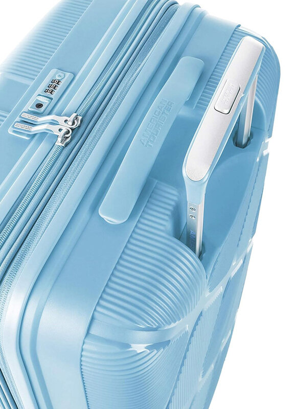 American Tourister Check in Medium Instagon Luggage Trolly Suitcase, 69cm, Pastel Blue