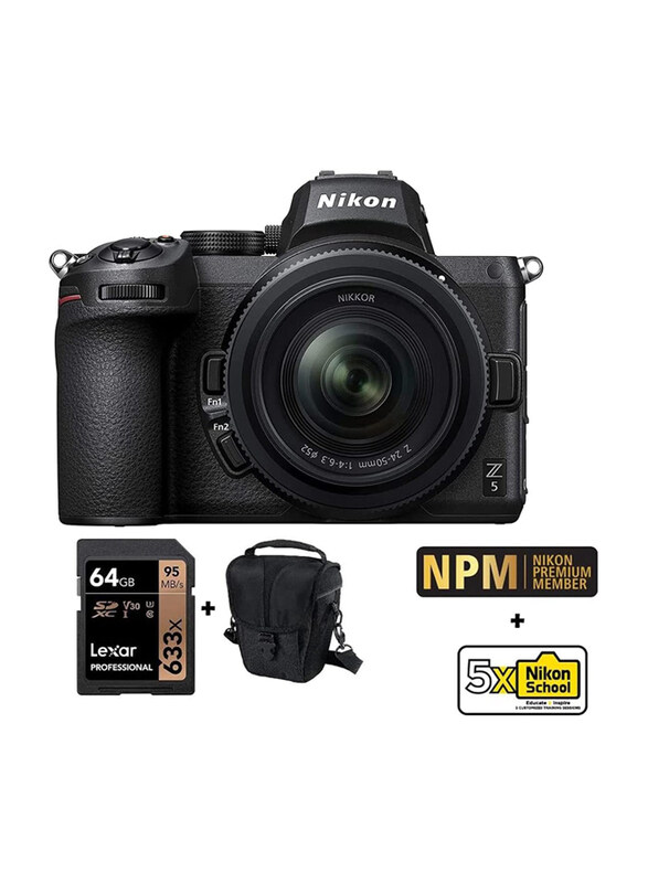 Nikon Z5 Mirrorless Camera with 24-50mm Lens Kit, 24.3 MP, Black