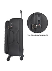 American Tourister Fornax Spinner Soft Trolley with Expandable TSA, 77cm, Jet Black