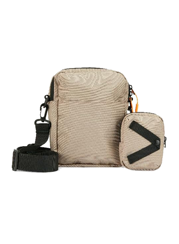 American Tourister Orbit Rigel Crossbody Bag for Unisex, Taupe