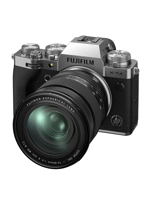 

Fujifilm X-T4 Mirrorless Digital Camera with XF16-80mm Lens, 26.1 MP, Silver