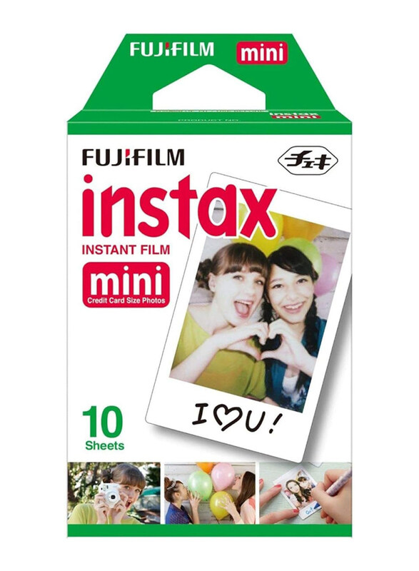 

Fujifilm Instant Mini Plain Film for Instax Mini 7, 7s, 8, 25, 50, 10 Sheets, White