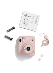 Fujifilm Instax Mini 11 Instant Camera with 60mm f/12.7 Lens, with 20 Film Sheets, Blush Pink