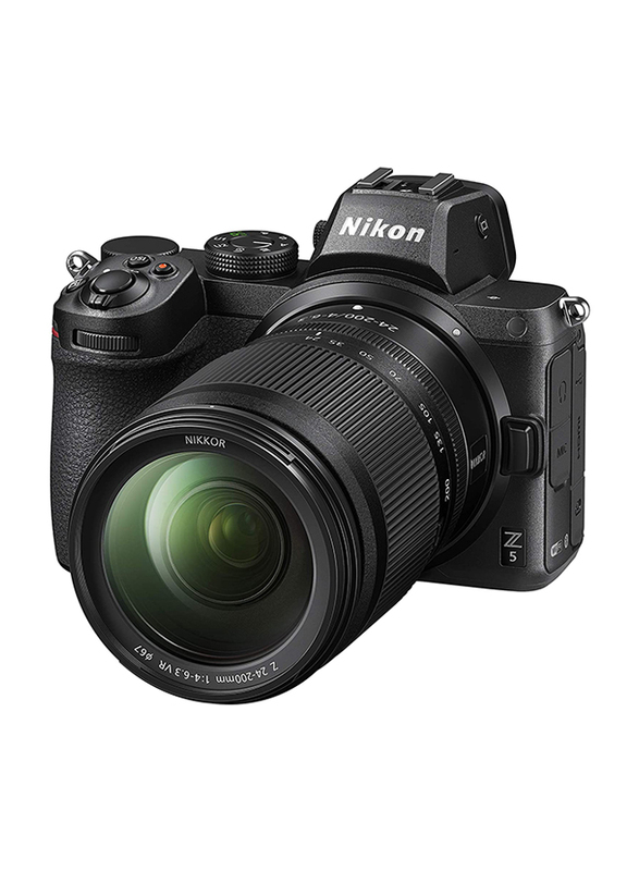 

Nikon Mirrorless Digital Camera Kit with Z 5 + Z 24-200mm Lens, 24.3MP, VOA040K004, Black