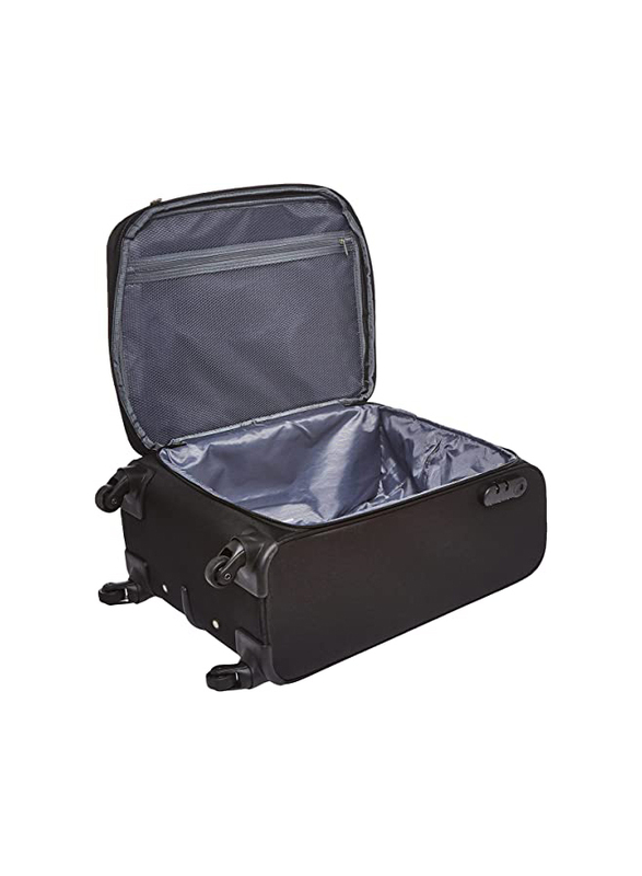 American Tourister Oakland Soft Luggage Trolley Bag, 55cm, Black