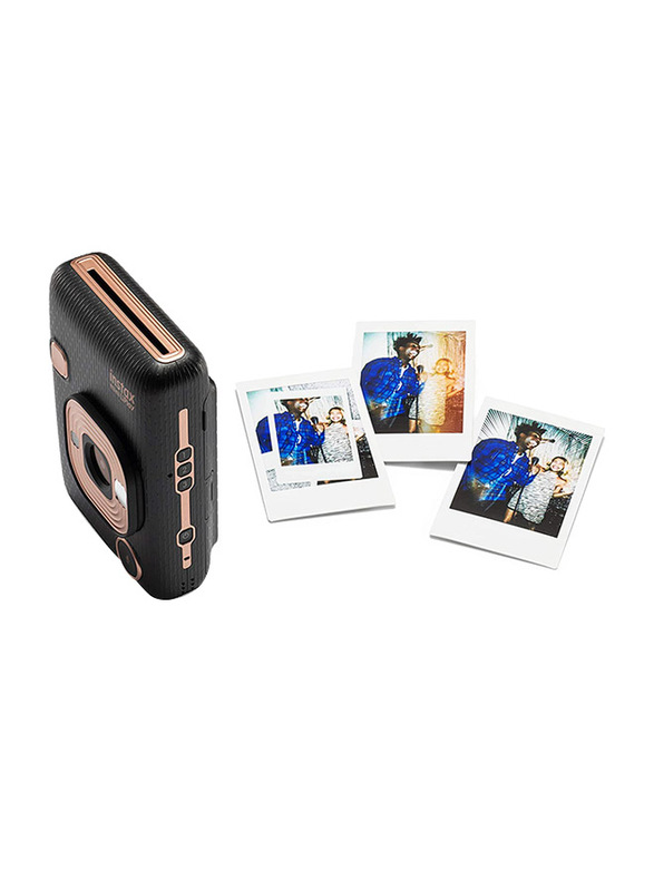 Fujifilm Instax Mini Liplay Hybrid Instant Camera, Elegant Black