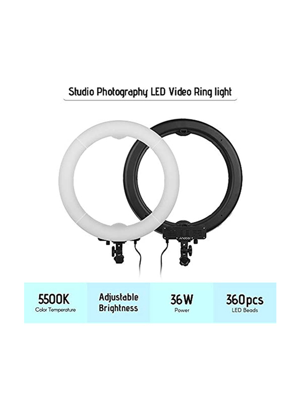 Tolifo 48W LED Ring Light, R-48B, Multicolour