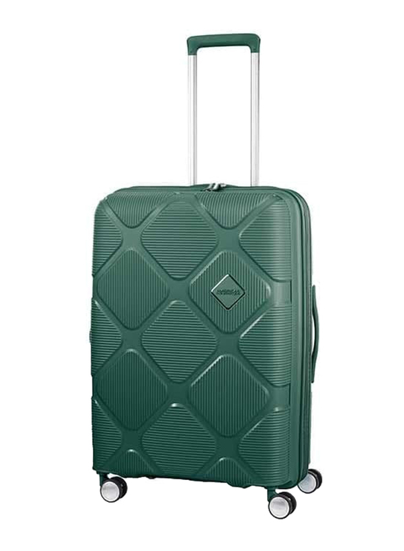 American Tourister Check in Medium Instagon Luggage Trolly Suitcase, 69cm, Sage Green