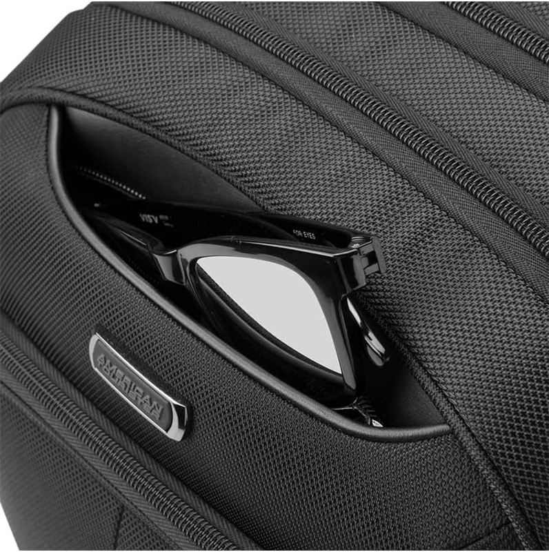 American Tourister Bass 15.6 Inch Laptop Backpack for Business, Black