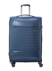 American Tourister Fornax Spinner Soft Trolley with Expandable TSA, 77cm, Ensign Blue