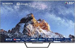 Skyworth 75 Inch TV QLED Google TV UHD 4K HDR10+ Dolby HDR, DTS Virtual X, YouTube, Netflix, Freeview Play & Alexa Built-in, Bluetooth & WiFi Black, 1 full year warranty Vision Smart TV - 75SUE9500