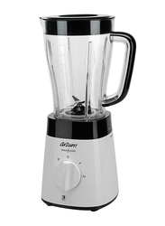 Arzum 1.5L Maxiblend Stainless Steel Jug Blender, 500W, AR1057, White/Black/Clear