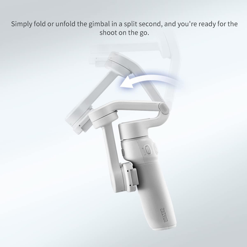 Zhiyun Smooth Q4 Combo Built-in Extension Rod Gimbal Stabilizer for Smartphones, White