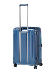 American Tourister Technum Hard Large Check-In Luggage Trolley Bag, 55cm, Metallic Blue