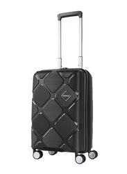 American Tourister Instagon Hard Cabin Luggage Trolley Bag, 55cm, Jet Black