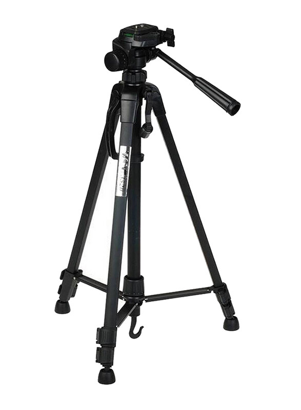 

Benro T980EX Digital Aluminum Portable Video Camera Stand Tripod with 3-Way Pan/Tilt Head For Live Show 3 Section, Black