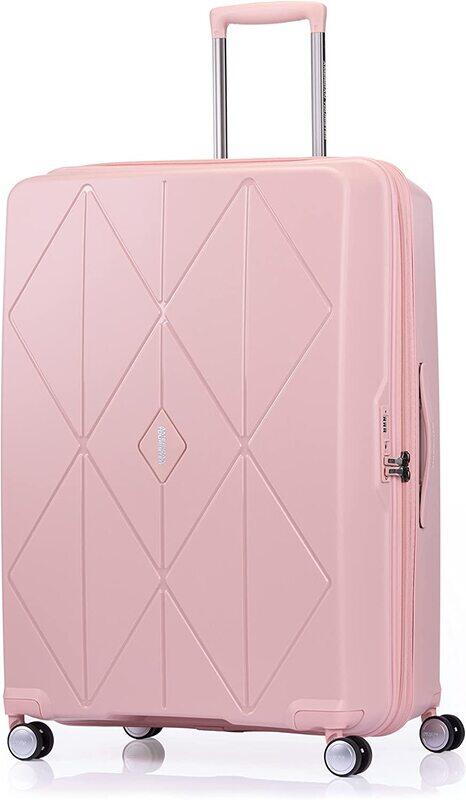 

American Tourister Argyle 4-Wheel Hard Case Spinner Trolley Luggage Bag with TSA Lock, 81cm, Antique Pink