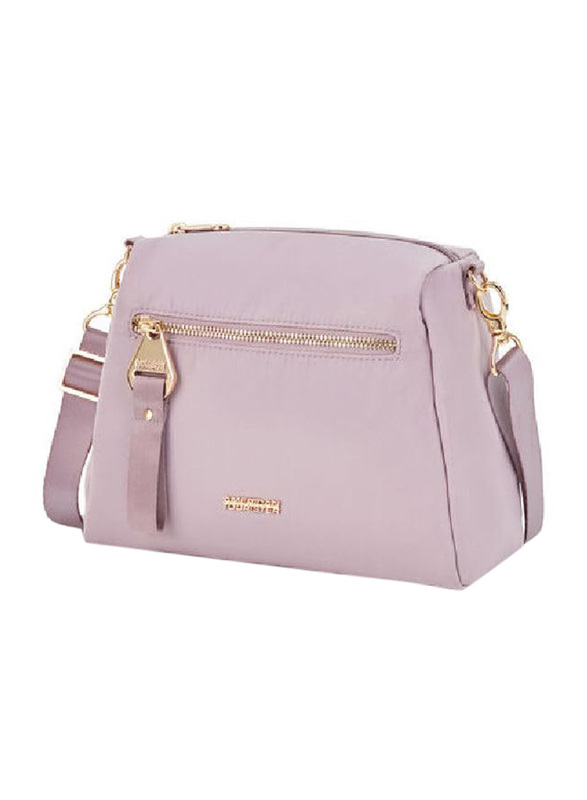American Tourister Alizee Day Crossbody Bag for Women, Lilac Chalk
