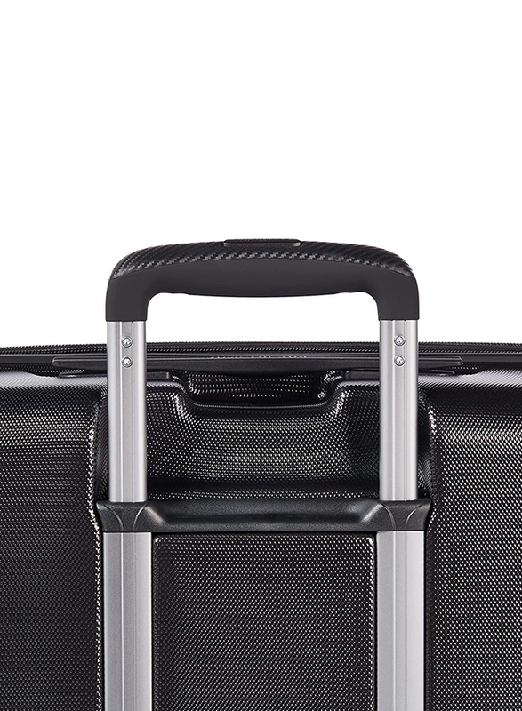 American Tourister Technum Hard Large Check-In Luggage Trolley Bag, 77cm, Diamond Black