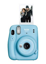 Fujifilm Instax Mini 11 Instant Camera with 60mm f/12.7 Lens, Sky Blue