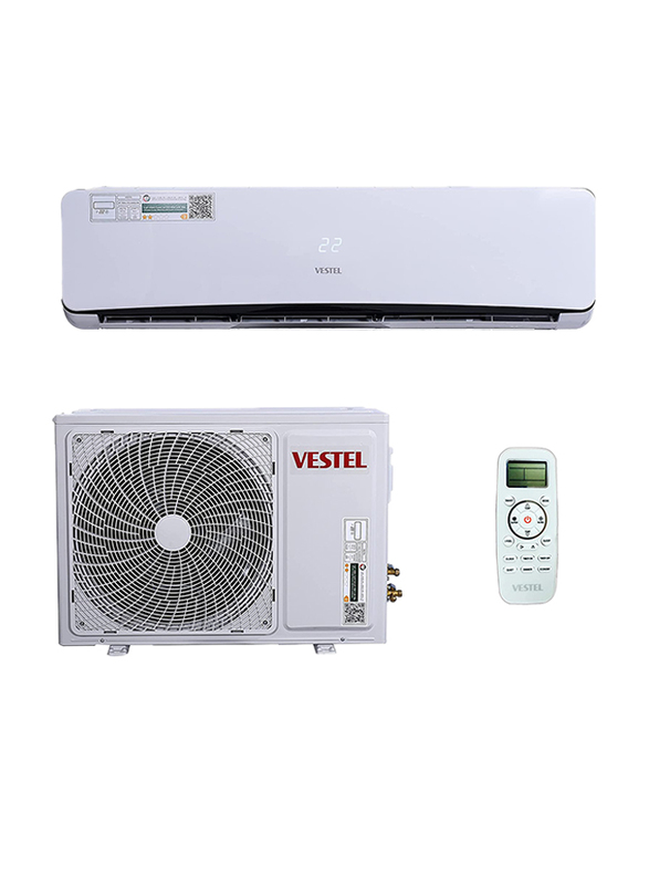 Vestel 30000 BTU Rotary Split Air Conditioner, 2 Ton, White