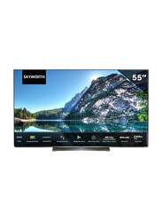 Skyworth 55-Inch 4K UHD OLED Smart TV, 55SXC9800, Black