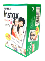 Fujifilm Instax Mini Film Bundle Pack for Instax Mini Cameras 9, 11, 25, 40 Series and Mini Printers, 60 Sheets, White