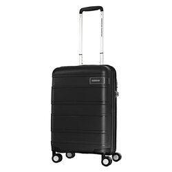 American Tourister Litevlo 4-Wheel Hard Case Trolley Spinner Luggage Bag with TSA Lock, 55cm, Black