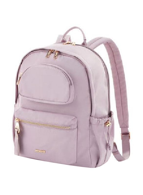 American Tourister Alizee Day Backpack Bag for Unisex, Lilac Chalk