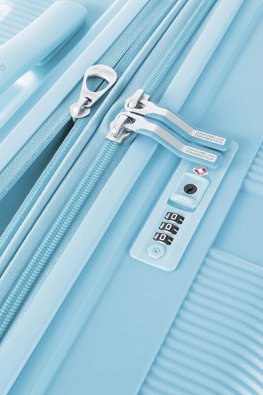 American Tourister Check in Medium Instagon Luggage Trolly Suitcase, 69cm, Pastel Blue