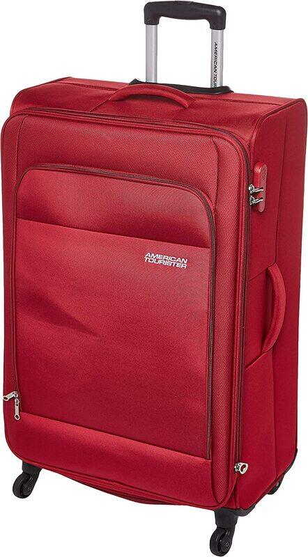 

American Tourister Oakland Soft Case Check-In Luggage Trolley Bag, 78cm, Red