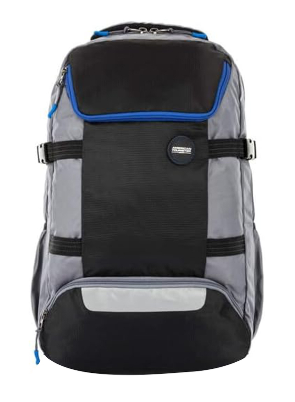 American Tourister Magna 02 Backpack Bag for Unisex, Black/Grey