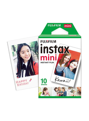 Instax Fujifilm Mini Film Photo Paper for Instax Mini 7s, 8, 25, 90, 9, 10 Sheets, White