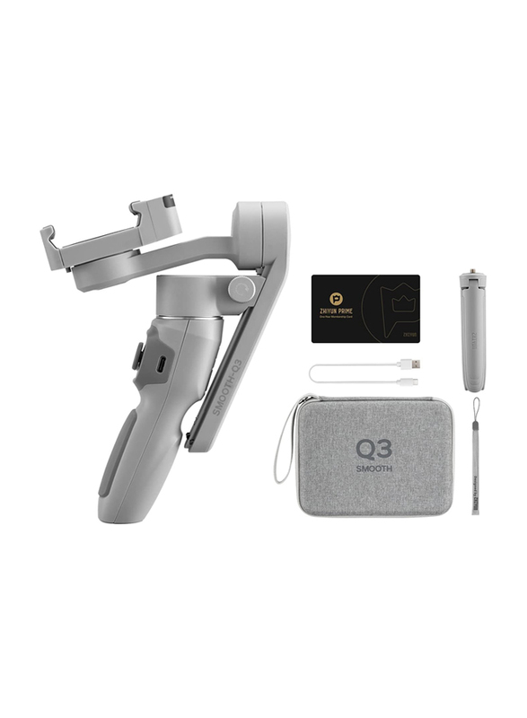 Zhiyun Smooth Q3 Combo Handheld 3-Axis Gimbal Stabilizer for Smartphones, Grey