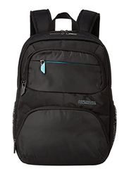 American Tourister Amber Laptop Backpack Briefcase, Black/Blue