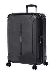 American Tourister Technum Hard Large Check-In Luggage Trolley Bag, 68cm, Black