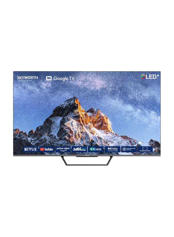 Skyworth 55-Inch 4K QLED Smart Google TV, 55SUE9500, Black