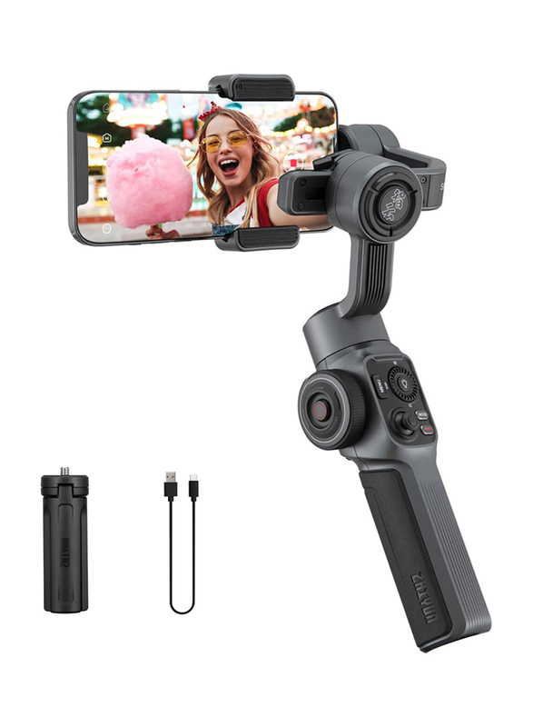 Zhiyun Smooth 5 3-Axis Handheld Gimbal Stabilizer with Tripod for Smartphones, Black