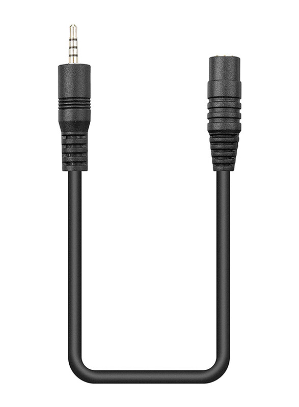 

Saramonic 3.5mm Female to 2.5mm Male Microphone Adapter Cable for Cameras w/ 2.5mm Input, SR-25C35, Black