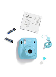 Fujifilm Instax Mini 11 Instant Camera with 60mm f/12.7 Lens, Sky Blue