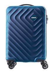 American Tourister Senna 4 Wheel Hard Trolley Spinner, 55cm, Blue