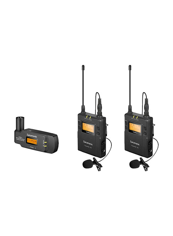 

Saramonic UwMic9 TX9+TX9+RX-XLR9 UHF Wireless Mic Sys, Black